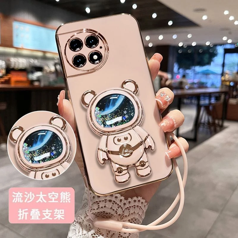 一加ace2pro手机壳5G保护硅胶套PJA110全包防摔带流沙支架软壳女