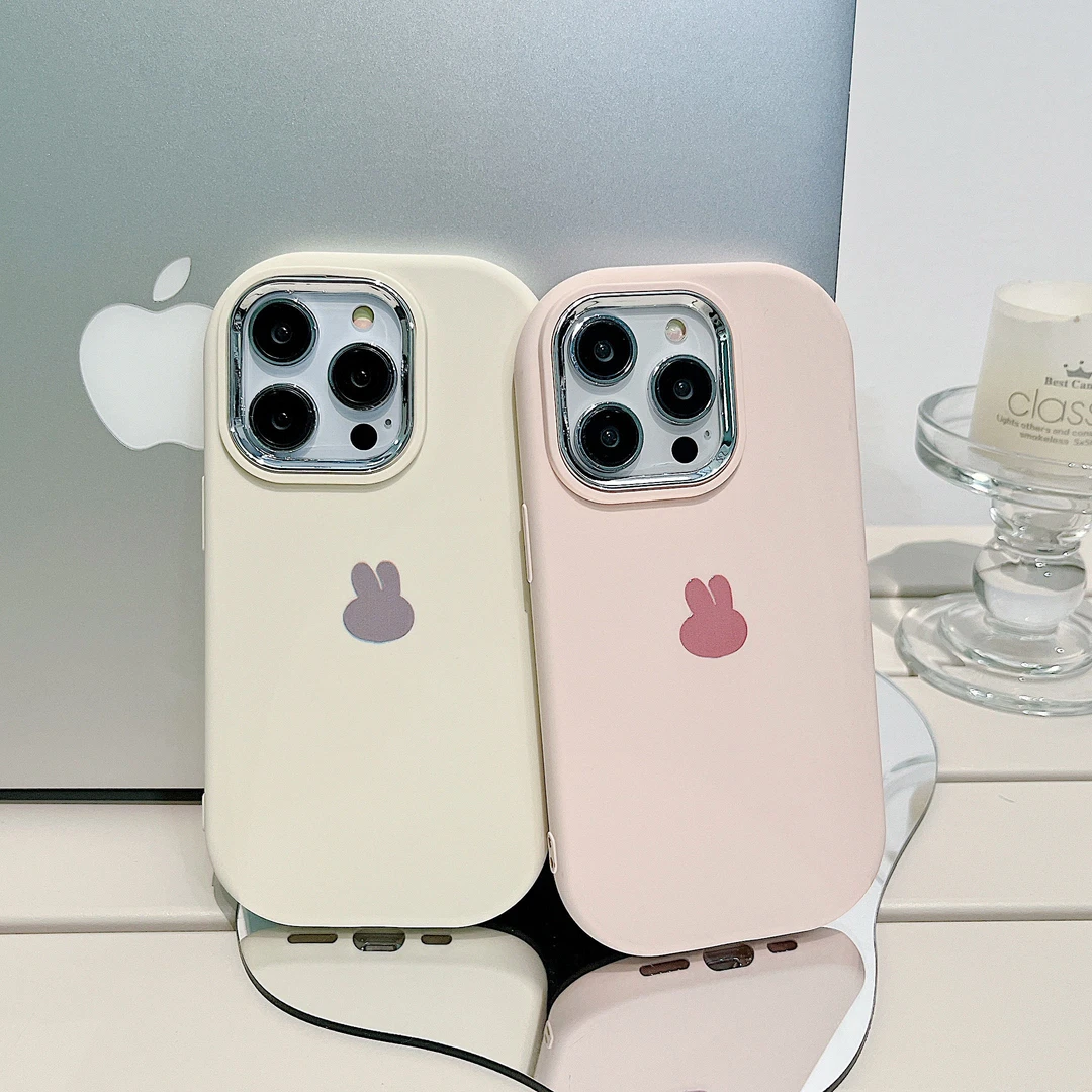 银镜小胖墩适用苹果15/iPhone手机壳包边个性保护套14PRO网红创意