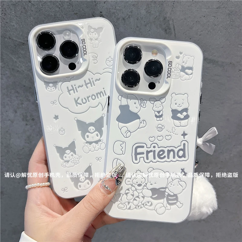 磨砂彩银适用苹果16/iPhone/华为荣耀/OPPO/VIVO/小米手机壳保护