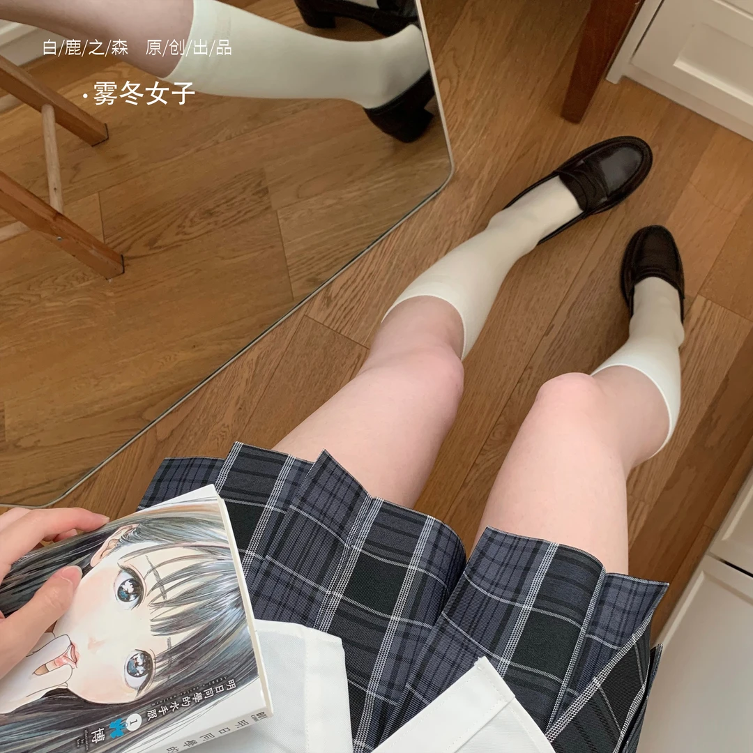 雾冬女子/白鹿之森原创jk格裙校供百搭显白学院风春夏日系显瘦