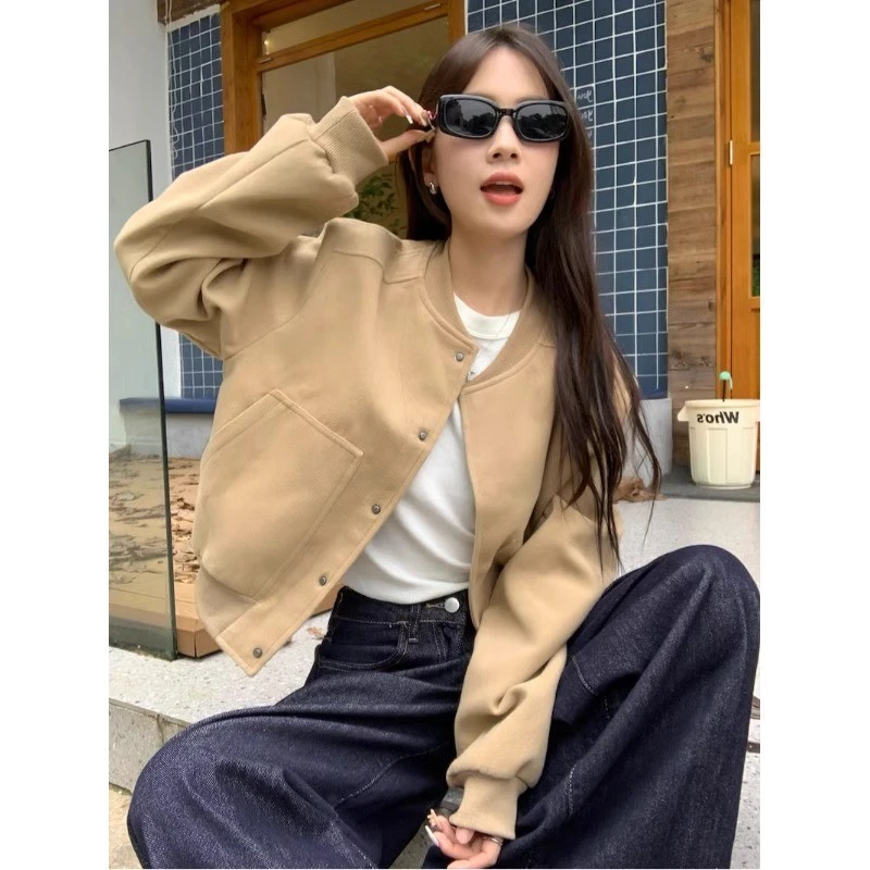 高级设计感外套夹克短款女时尚洋气减龄宽松休闲显瘦气质短款外套