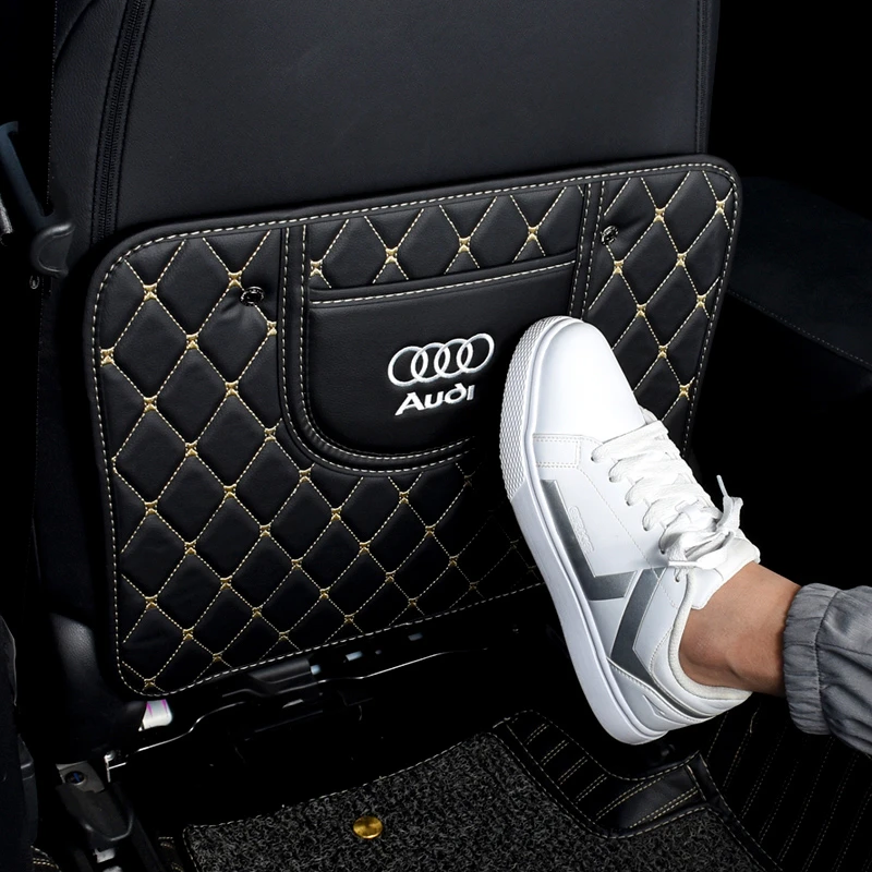 汽车座椅椅背通用防踢垫儿童保护垫后排防脏防磨防护垫座椅装饰垫