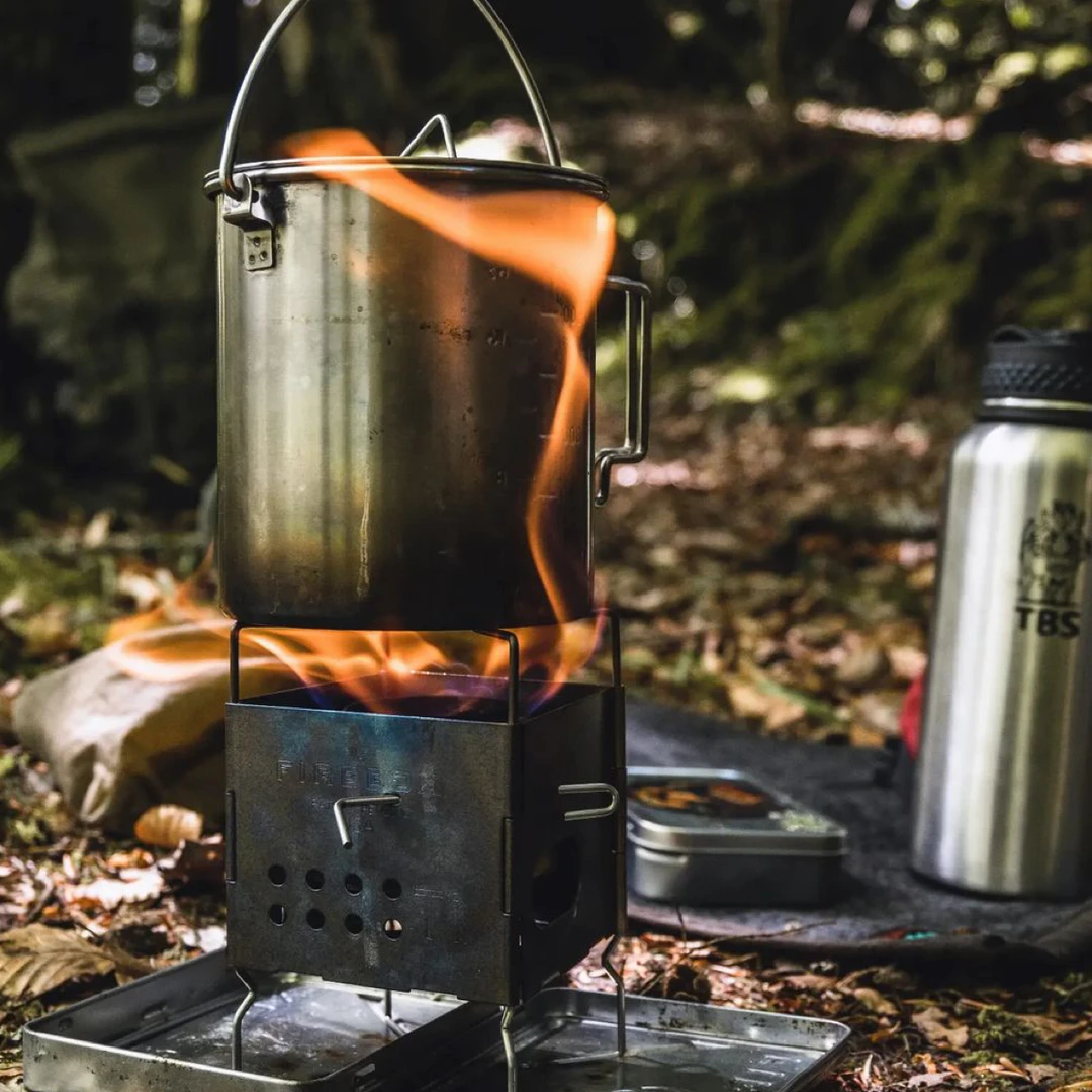 firebox nano钛折叠卡片炉户外折叠柴火炉轻量化户外露营柴火炉