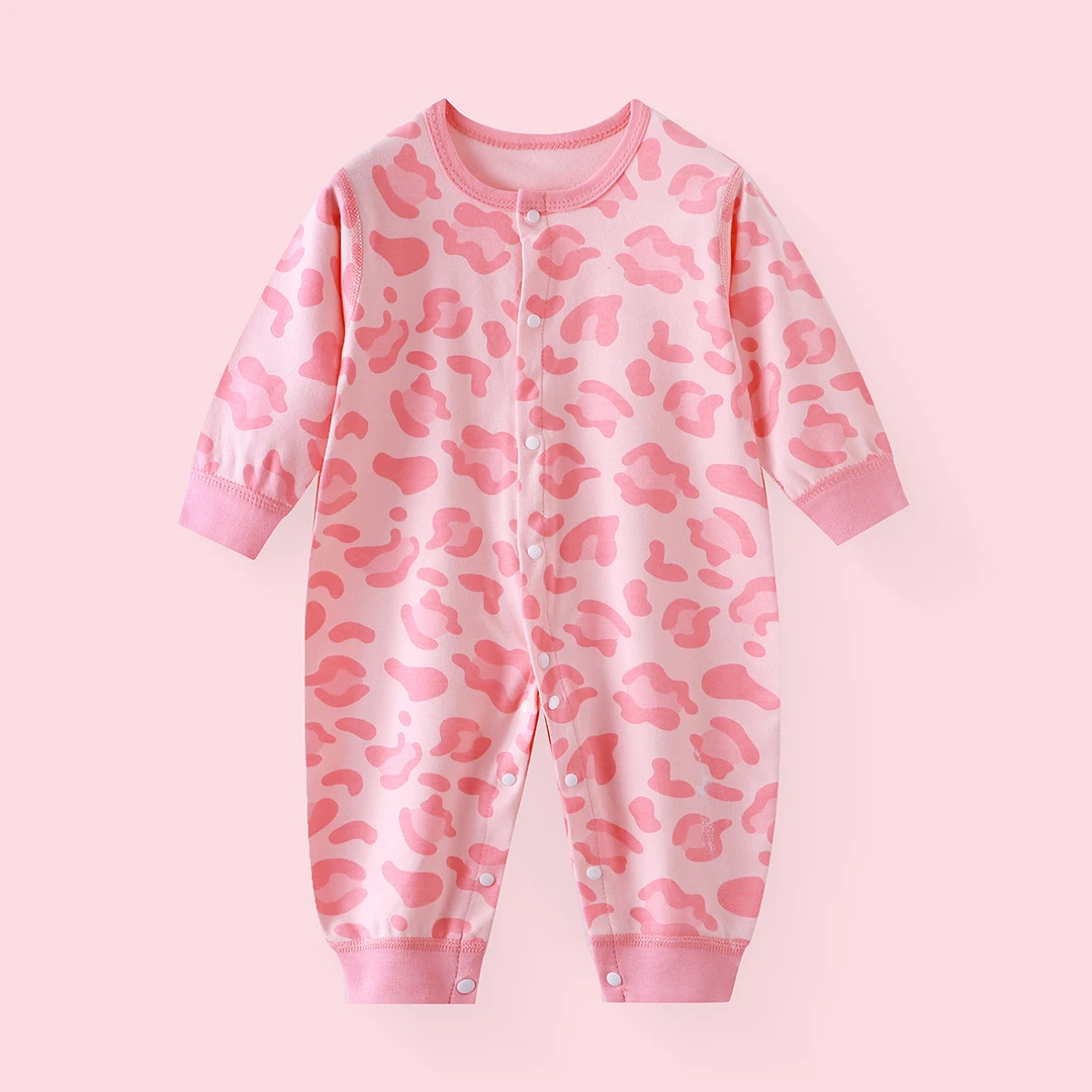 婴儿连体衣春秋款新生儿无骨衣服纯棉睡衣秋冬季男女宝宝初早秋装