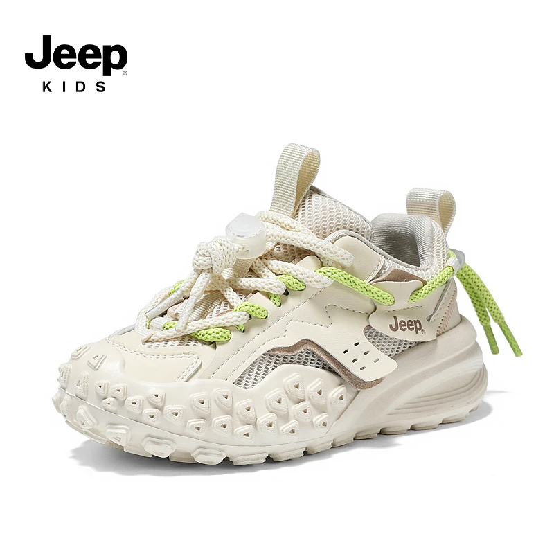 Jeep童鞋男童2024儿童运动鞋阿甘鞋轻便女童鞋子老爹跑步23SS6185