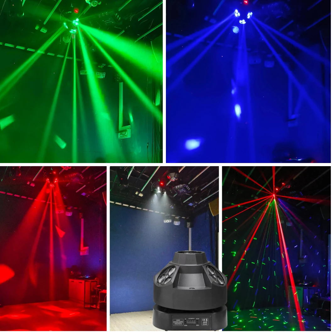 舞台灯光家庭KTV包房歌舞厅广场舞露营氛围灯激光灯旋转彩灯射灯