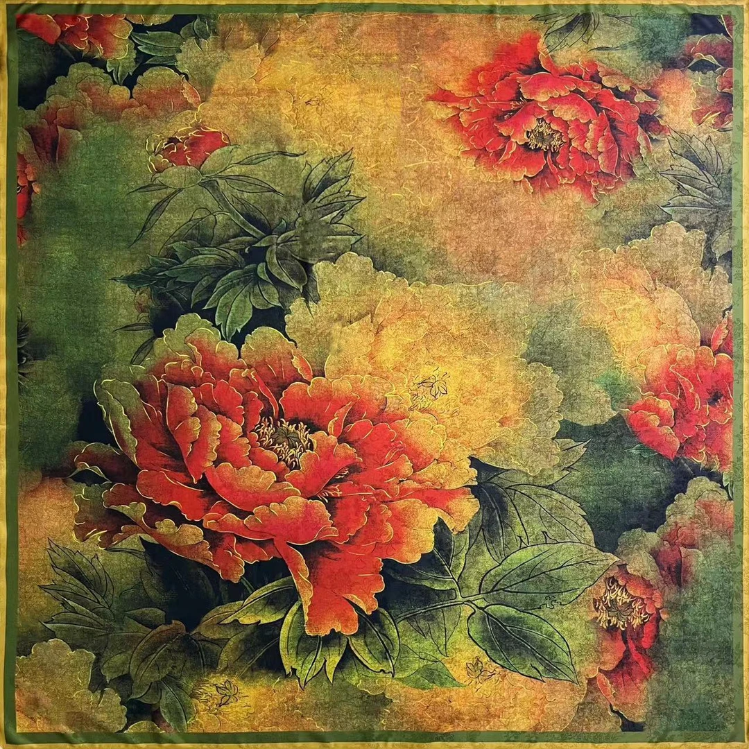 【雍容华贵】香韵 花罗 提花 镂空 135*135方巾