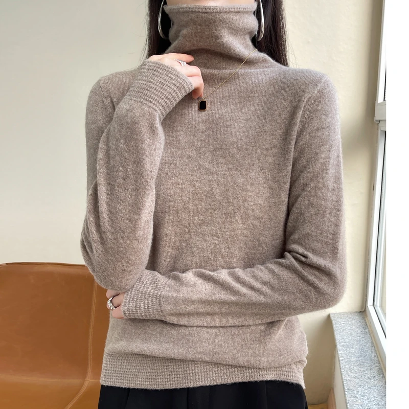 高领打底衫女内搭高级感秋冬羊绒衫2025爆款洋气高领毛衣针织衫