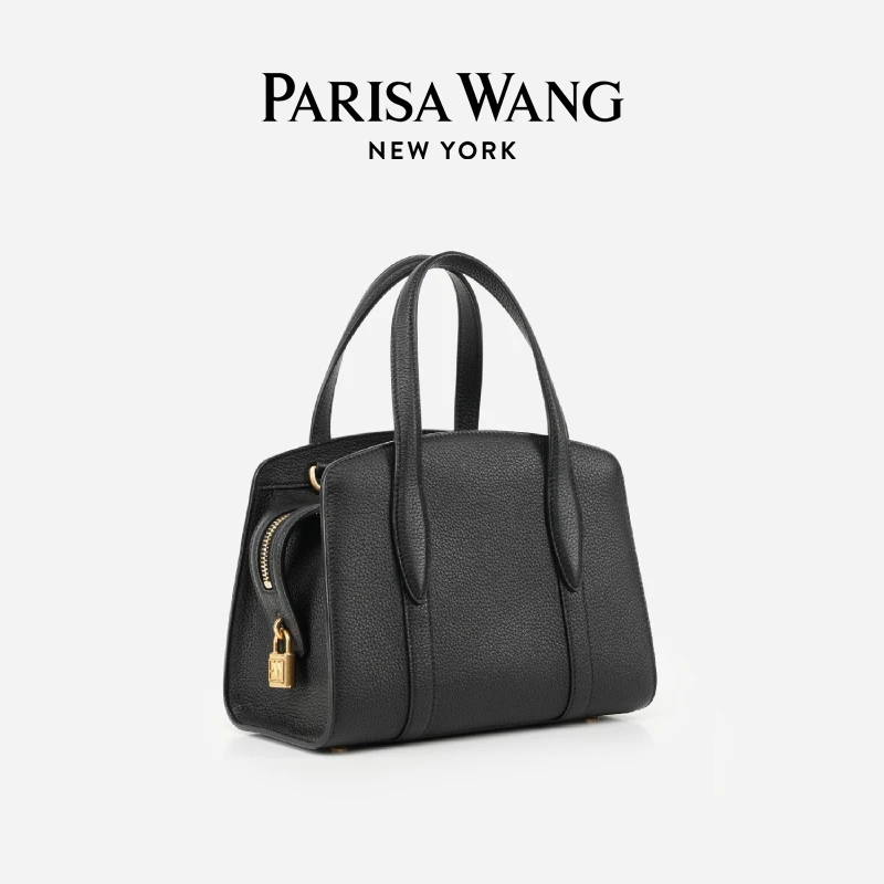 董洁同款Hadid哈迪德系列小号手提包波士顿包荔枝纹轻奢