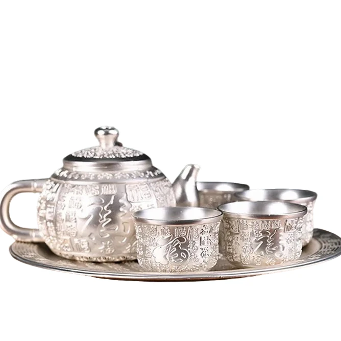 【厂家补贴】百福茶具六件套纸盒装家用复古精美