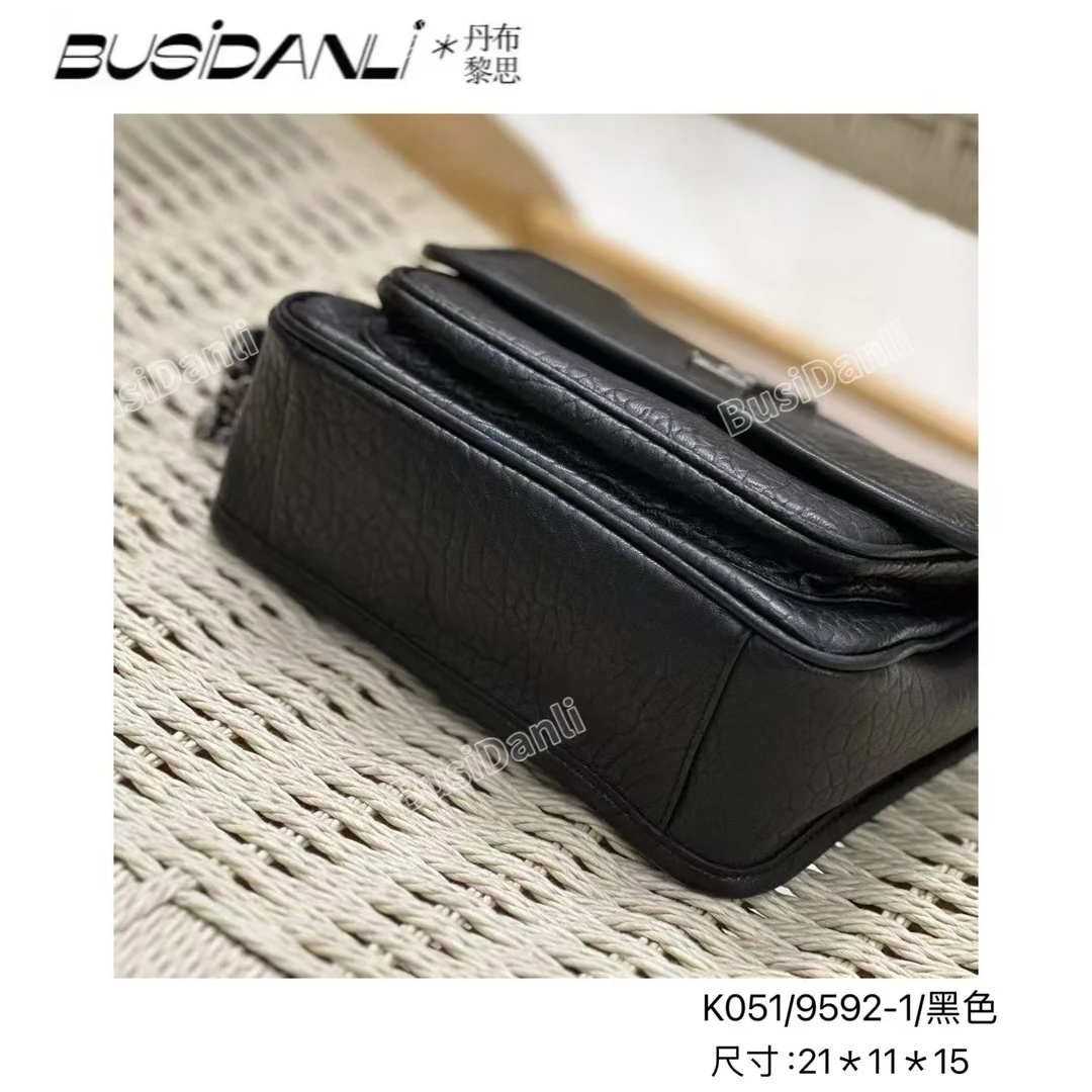 K051/9592-1/黑色BusiDanli高端定制轻奢时尚斜挎包高档百搭