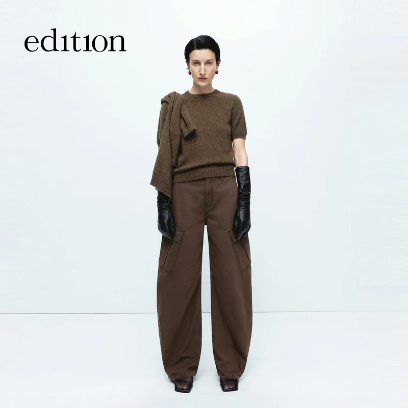 【商场同款】edition秋季款拉链口袋工装牛仔裤#EBD4JEN004