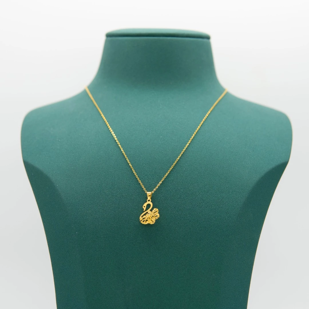 00 小天鹅吊坠(不含链） 18K金Au750 K黄（克重多退少补） E128