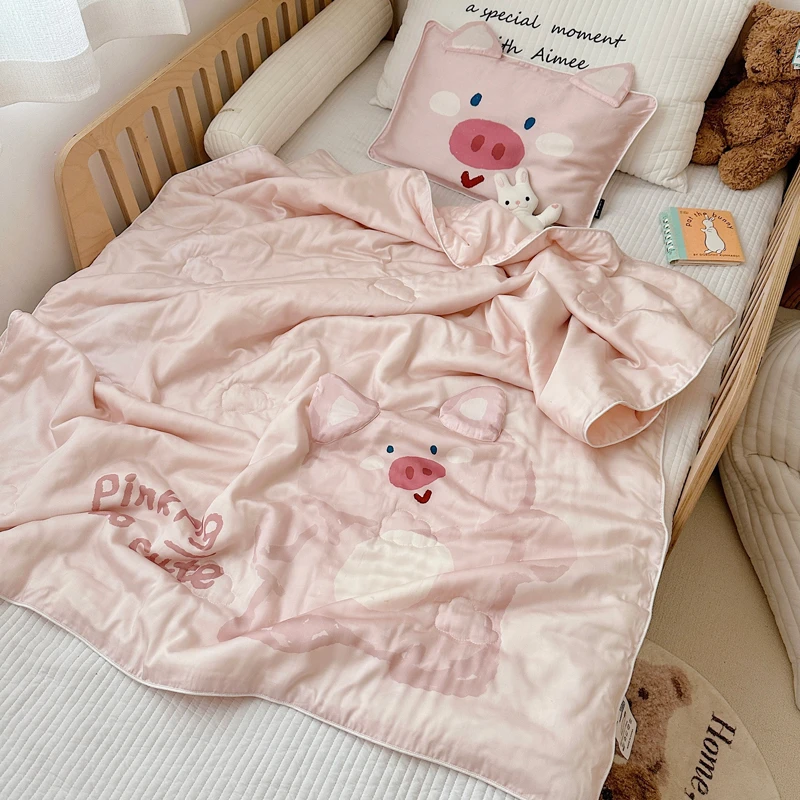 A类100%天丝空调被儿童夏凉被幼儿园宝宝夏被夏季被子薄可机洗