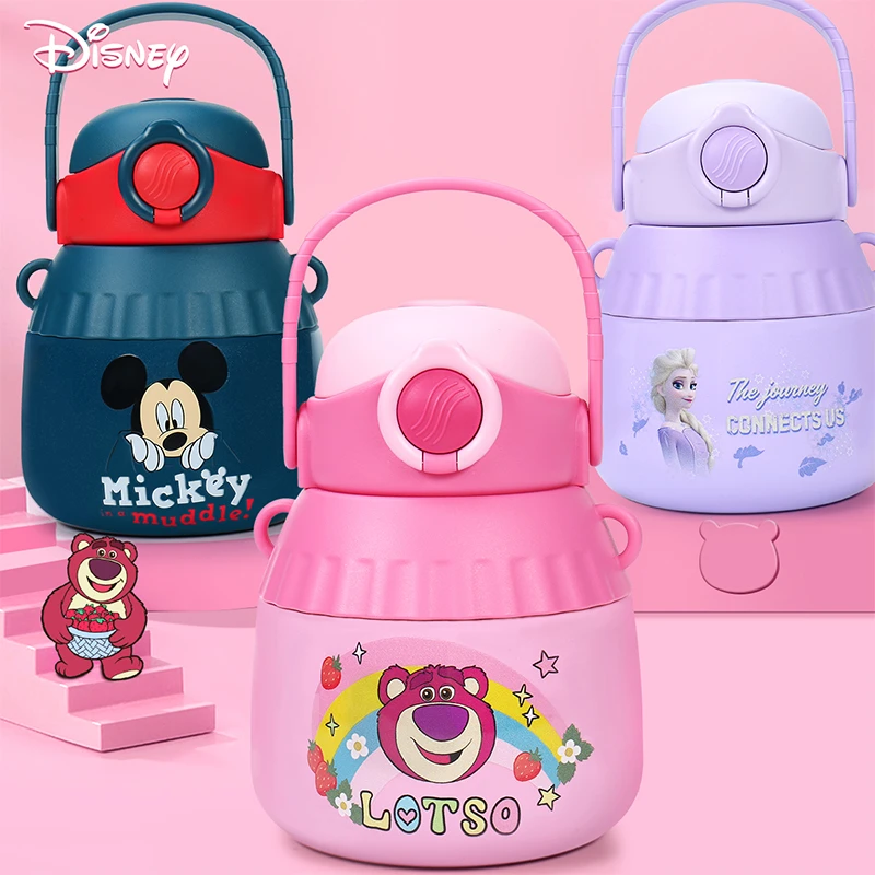 Disney/迪士尼儿童保温杯高颜值大容量吸管水杯2022新款大肚杯