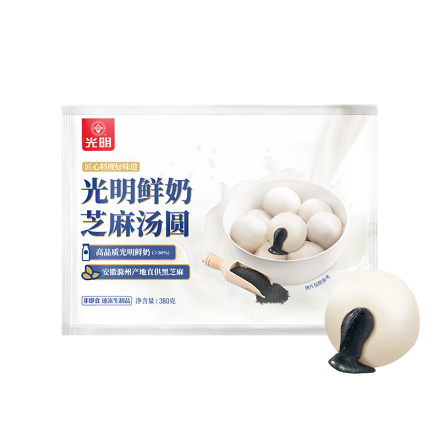 光明｜鲜奶芝麻汤圆 380g/包