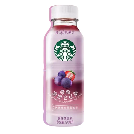 星巴克｜星茶饮莓莓黑加仑红茶果汁茶饮料330mL