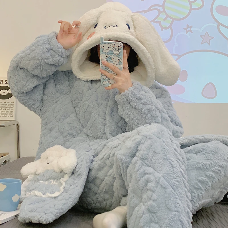三件套夹层夹棉月子服加厚零下喂奶哺乳法兰绒孕妇保暖加绒长款