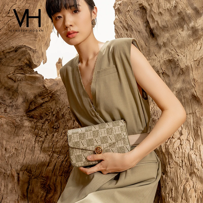 VH女包520礼物【山茶花系列】信封包经典单肩腋下斜挎链条包轻奢