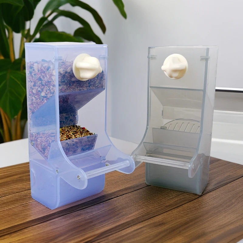 吉杰麦鹦鹉牡丹玄凤虎皮自动喂食器防溅喂鸟食盒防撒防溅下料器