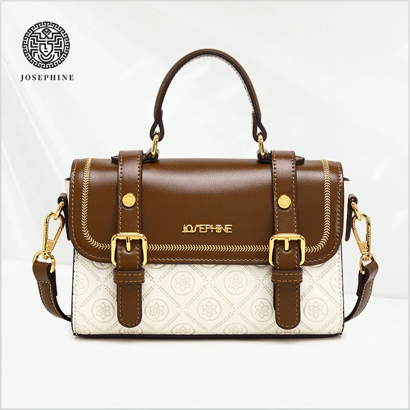 Josephine/约瑟芬单肩轻奢时尚百搭经典肩包潮流印花拼色斜跨包