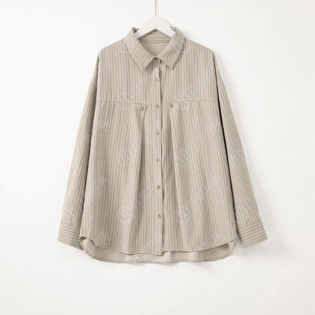 （几里与麻）笺也-时尚休闲气质百搭衬衫 衣长70 胸围120 1082583