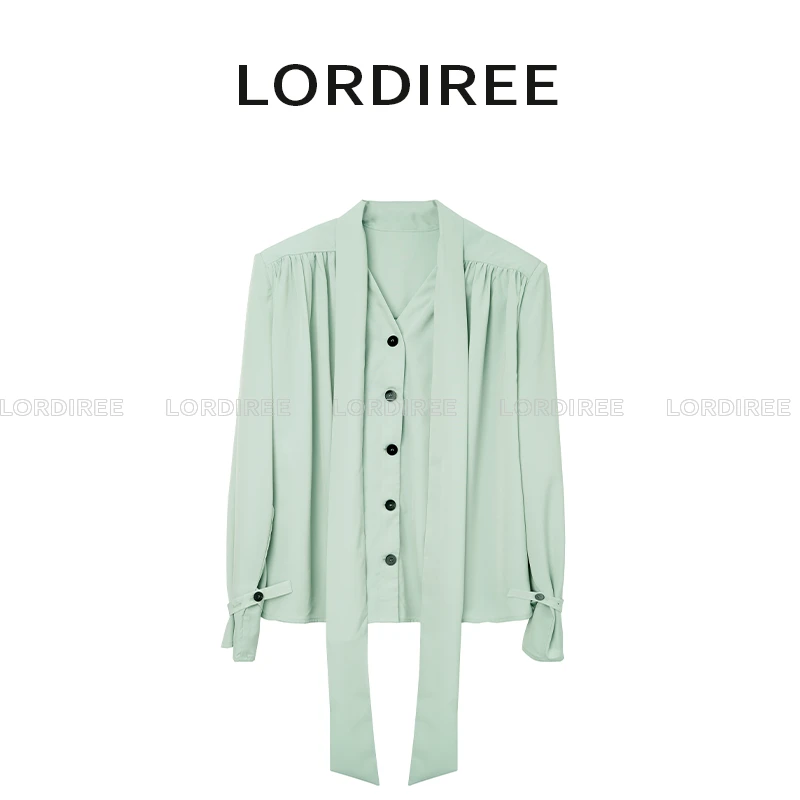 【LorDiree】2023新款百搭轻奢休闲设计感时尚衬衫L23041301