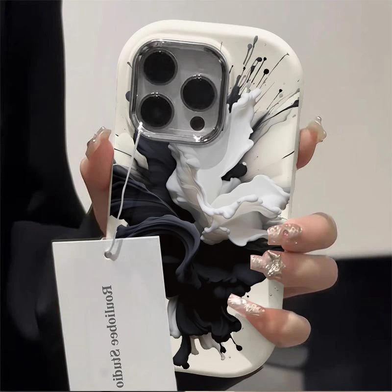 苹果小米oppovivo华为适用iPhone12/13/14/15手机壳高级感创意软