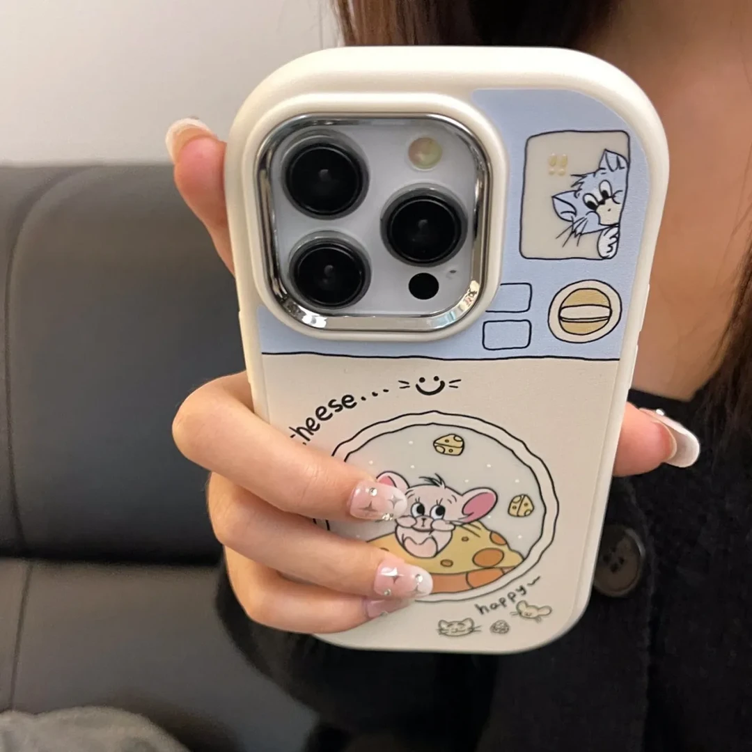 创意卡通苹果15/14/13promax手机壳12全包华为/vivo/小米/oppo女