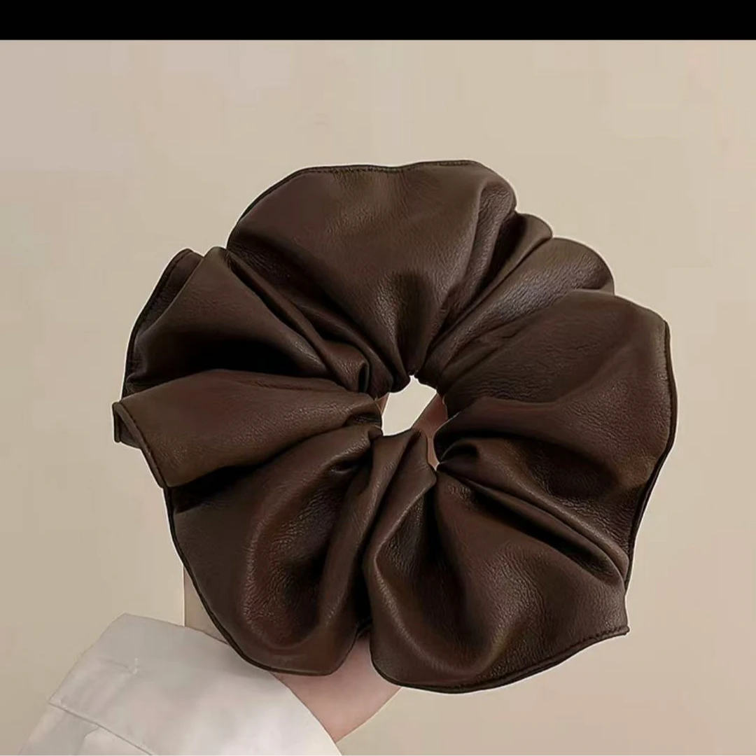 韩国质复古皮质大肠发圈