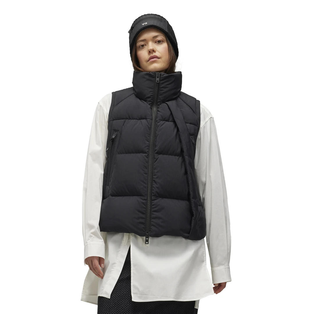 Y-3/Y-3（51-JD9798）黑色女款休闲运动羽绒马甲