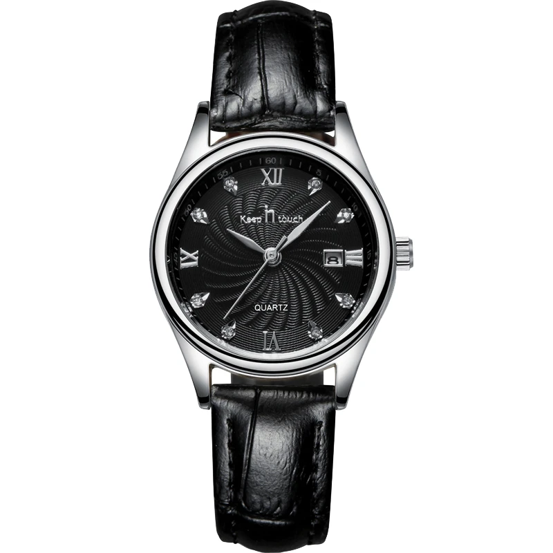 【粉丝福利】黑极光时尚潮流个性大气男士腕表日历款-W