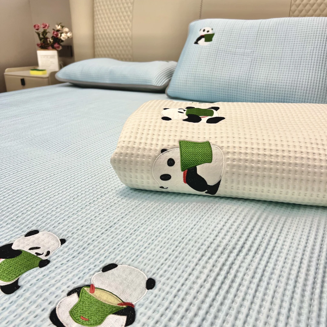 A类母婴级夏天凉感冰豆豆凉席三件套冰丝席床笠款夏季空调软席子3