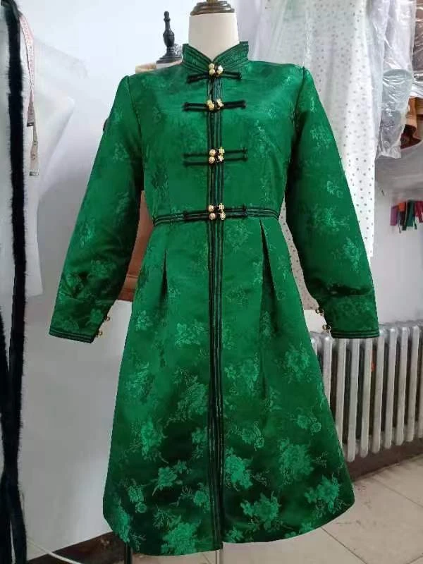 女士蒙古时尚棉袍