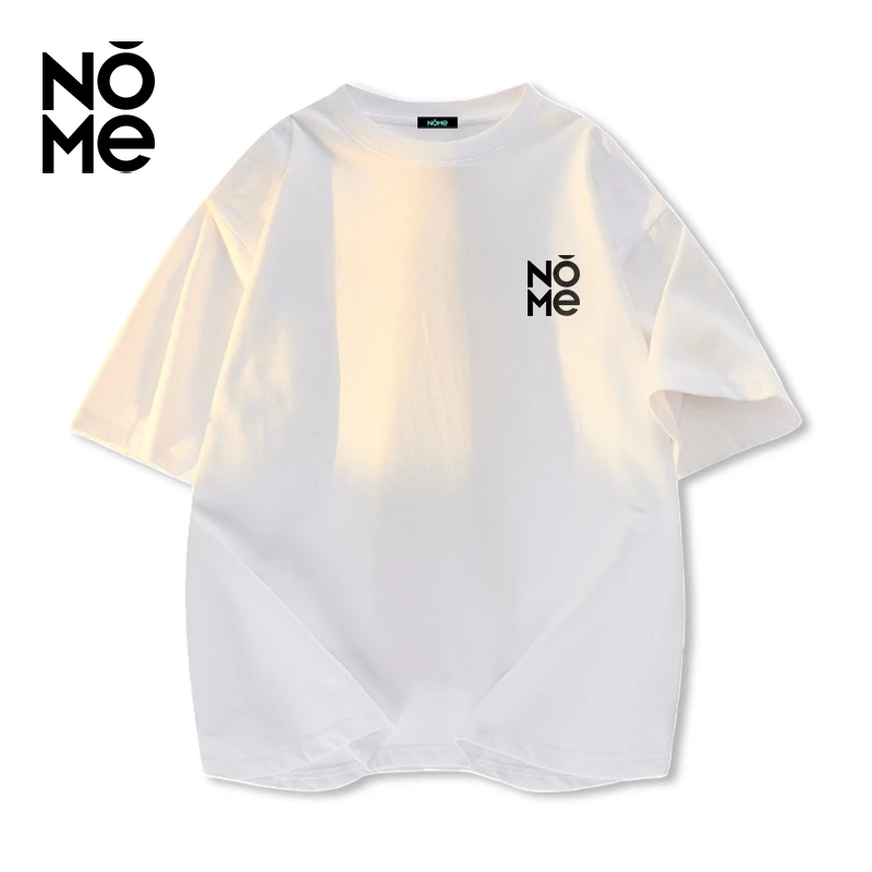 NOME夏季纯棉短袖T恤男大码休闲百搭半袖时尚潮流宽松五分袖上衣