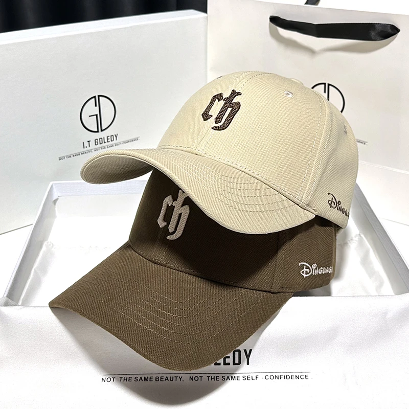 硬顶棒球帽女2024新款显脸小宽帽檐遮阳帽深顶大头围鸭舌帽男百搭