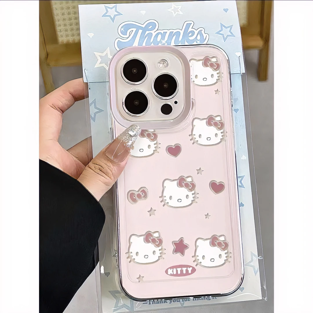 甜心凯蒂适用苹果13/14手机壳iphone15pro12女11小米vivo华为oppo