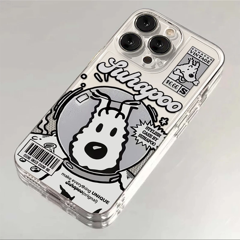 宇航小狗适用苹果13/14手机壳iphone15pro12女11小米vivo华为oppo