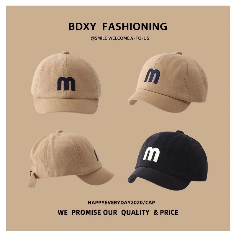 儿童帽子春秋季男宝宝遮阳帽时尚秋冬款小童女童鸭舌帽男童棒球帽