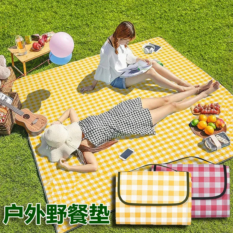携带防潮垫加厚野餐布便携防水嘢龡交游帐篷垫露营垫子户外野外