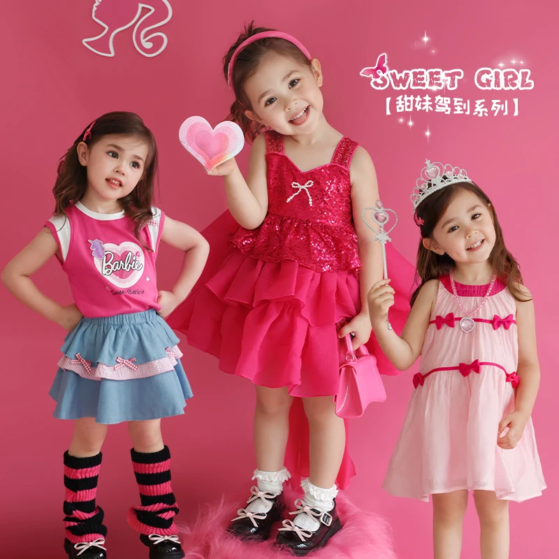 【福利专场】小O爸女婴童夏季甜妹驾到系列粉色套装 GKX48067 LUSON