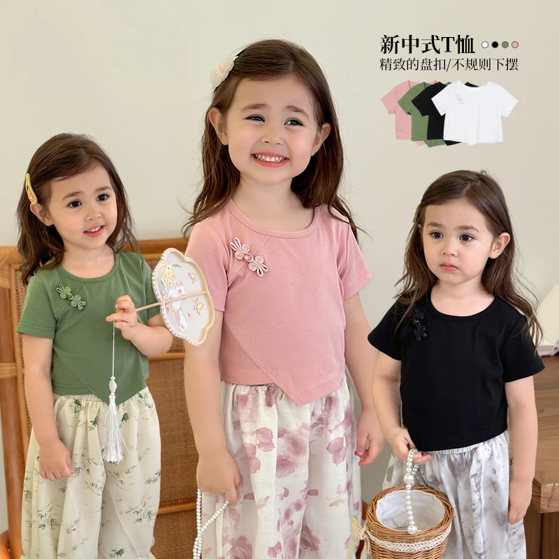 【福利专场】小O爸女婴童洋气休闲宝宝新中式夏季T恤GKX48116 LUSON