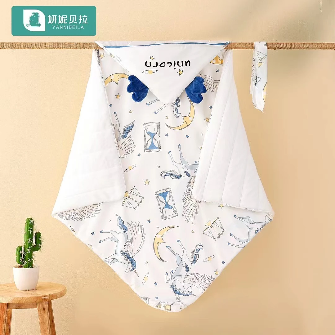 【纯棉产房抱被】婴儿产房新生儿恒温包被精梳针织印花包被