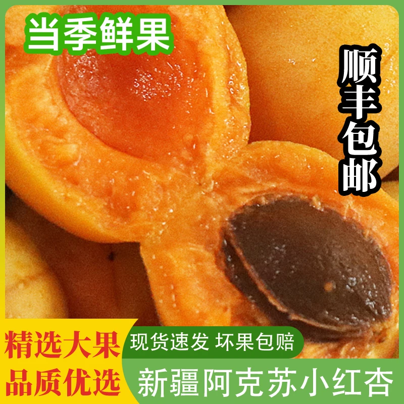 顺丰空运】新疆小红杏新鲜杏子水果新鲜应季孕妇水果当季吊干杏