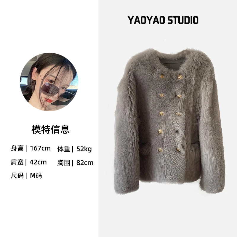 388Y23206 网红爆款托斯卡纳皮毛一体外套