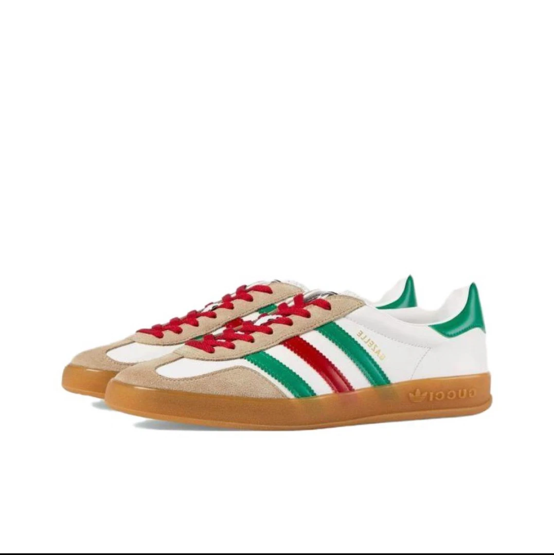 全新未使用 GUCCI/古驰 古驰 GUCCI 阿迪联名三叶草板鞋