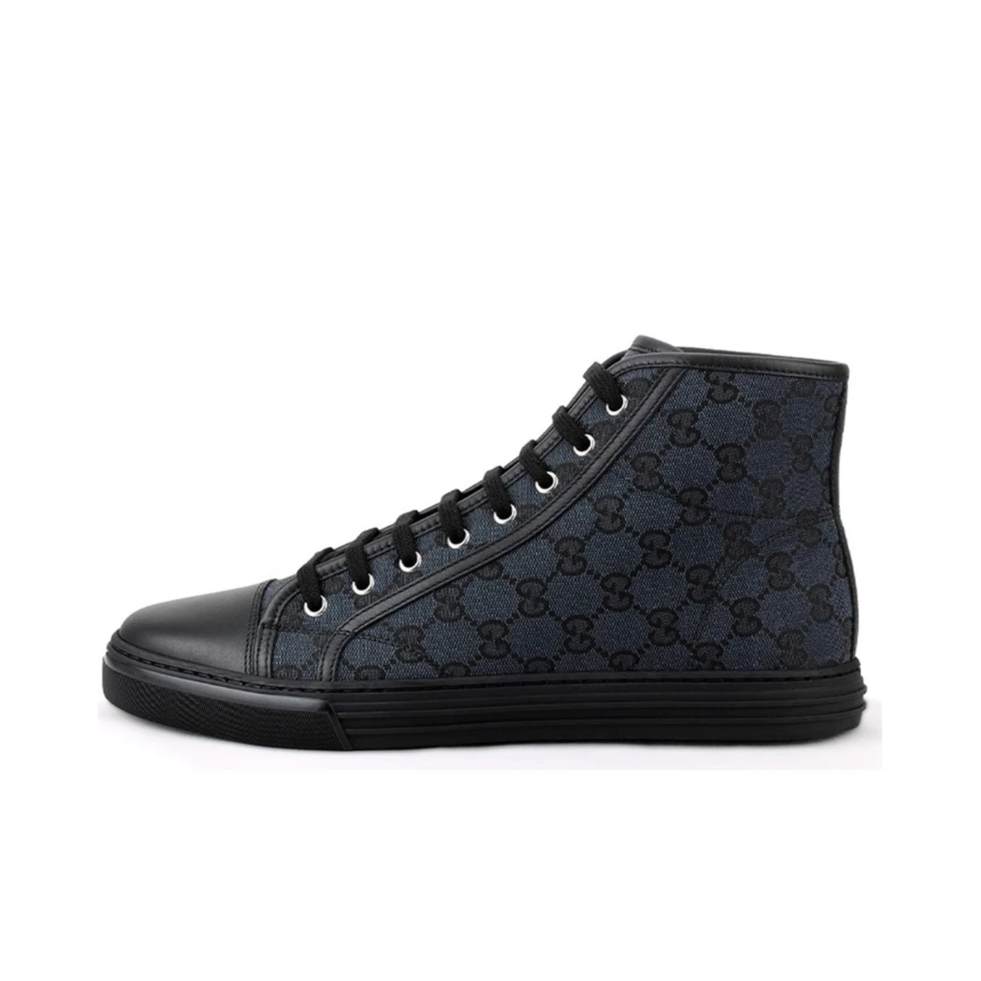全新未使用 GUCCI/古驰 古驰GUCCI高帮老花满印板鞋全新无瑕疵