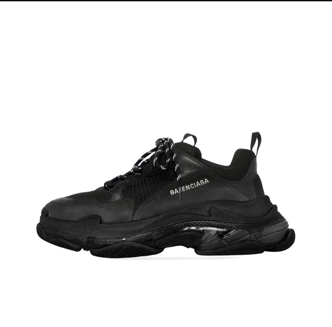 全新未使用 Balenciaga/巴黎世家 巴黎世家Triple S 黑色老爹鞋