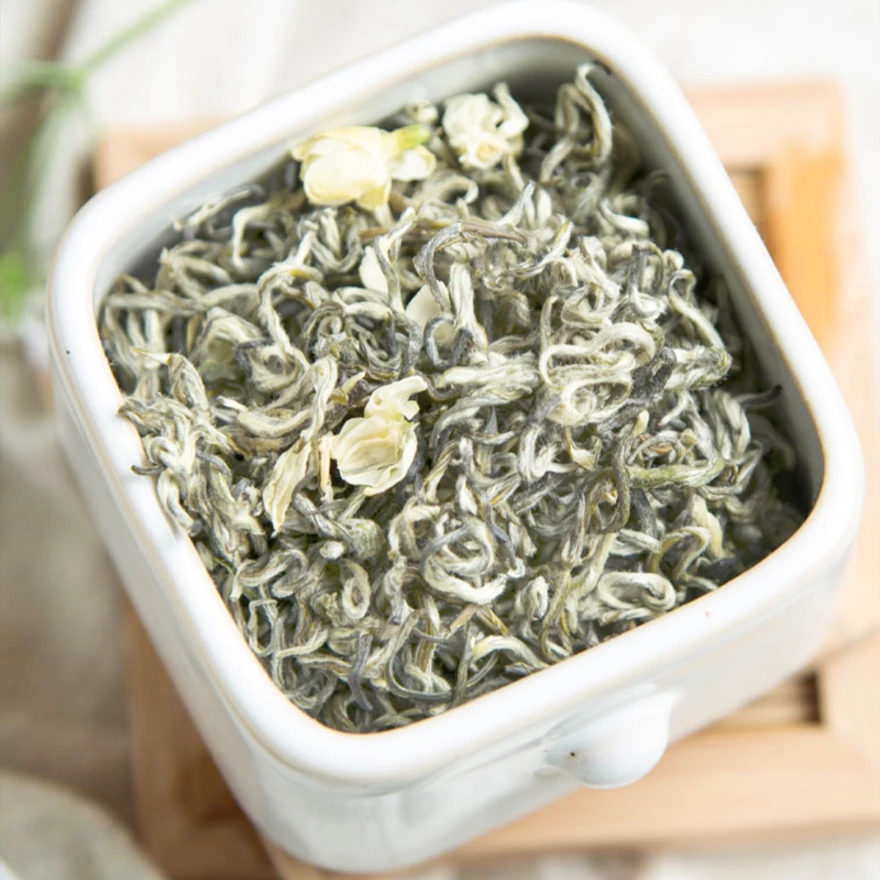 高端飘雪全嫩芽2025新茶香明前茉莉花茶浓香型特级嫩芽四川花茶叶
