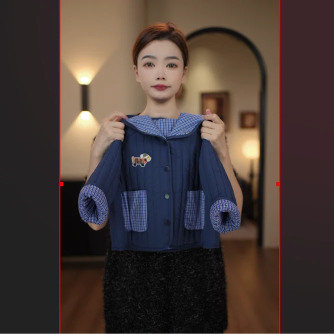 2024萌娃穿搭常规款潮流时尚休闲两面穿宽松保暖冬季外套58065